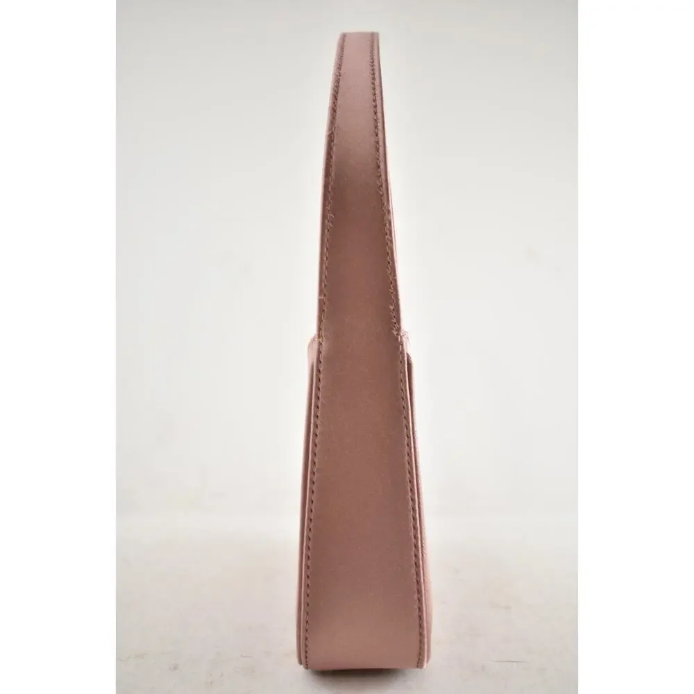 Saint Laurent Mini Le 5 A 7 Hobo Dragee Pink Satin Gold YSL Logo Top Handle Bag - Picture 13 of 16